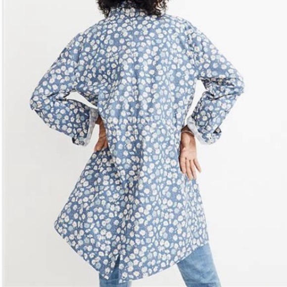 Madewell Anorak Ruffle-Neck Raincoat - Picture 2 of 12